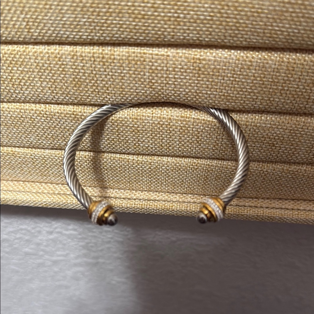 Elegant Silver and Gold-Tone Women's Bracelet
